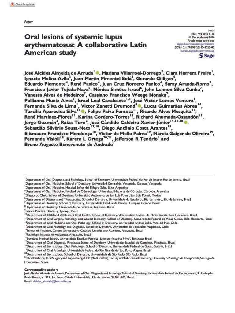 thumbnail of Oral lesions of systemic lupus