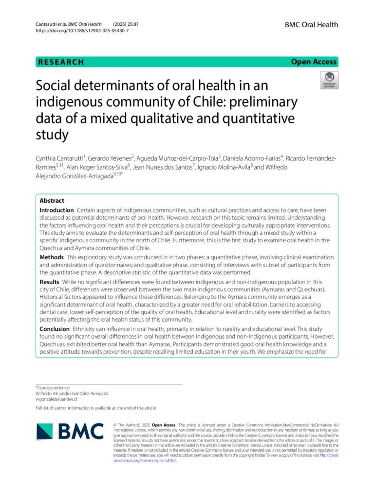 thumbnail of Social determinants of oral health